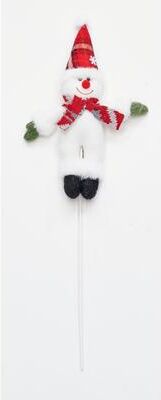 Worth Imports "9"" Christmas Snowman on 11"" Pick, Set of 6 - 9"