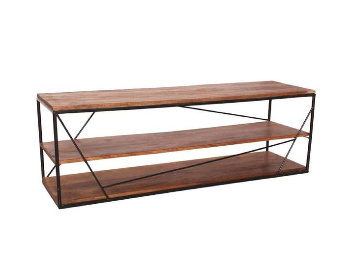MiaMöbel Lowboard 'Tom Tailor' Massivholz, Metall Mango Modern Indien Indisch