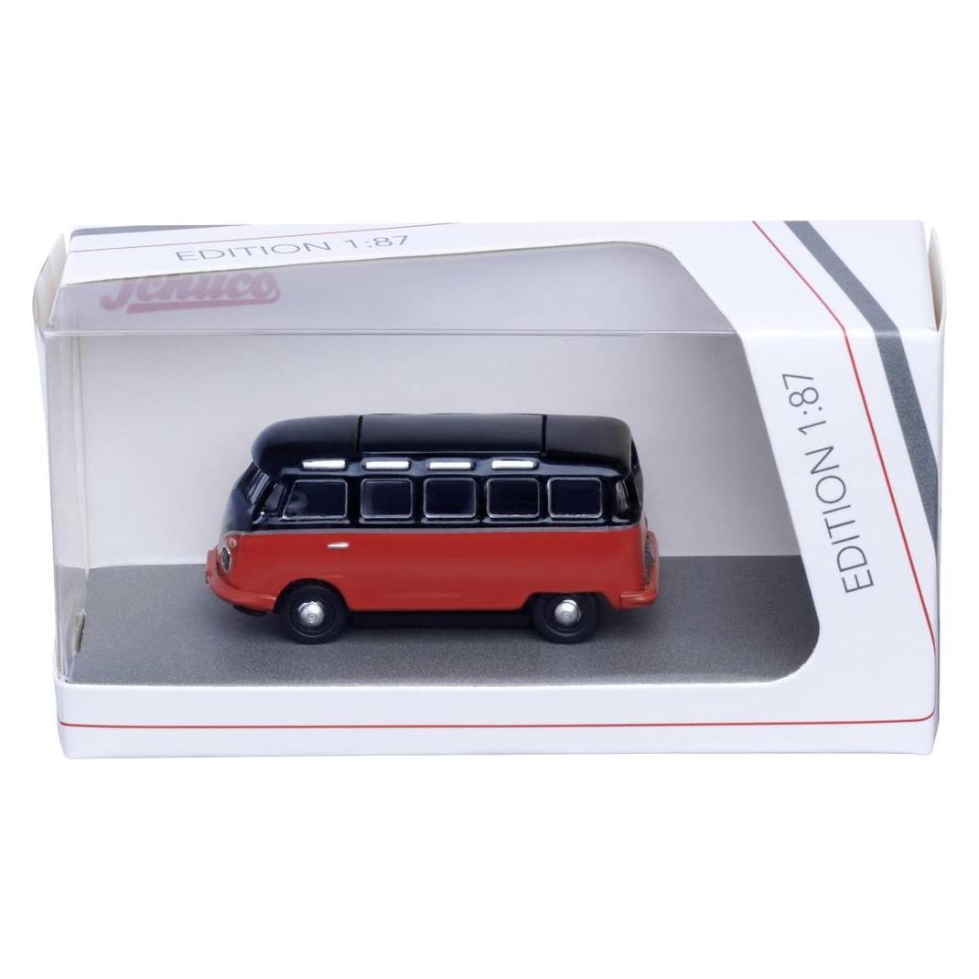 Carson 1:87 VW T1 Samba Rot/Schwarz (452682606)