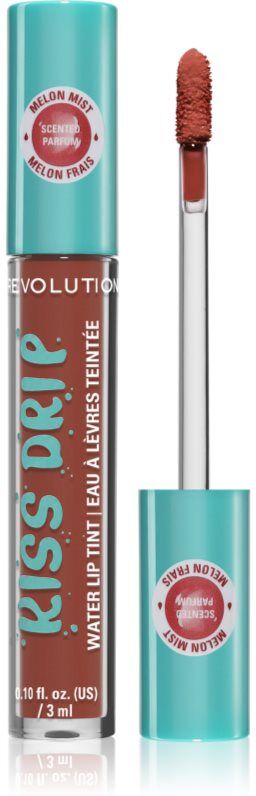 Revolution Kiss Drip Water Lip Tint long-lasting lip gloss shade Melon Mist 4 ml