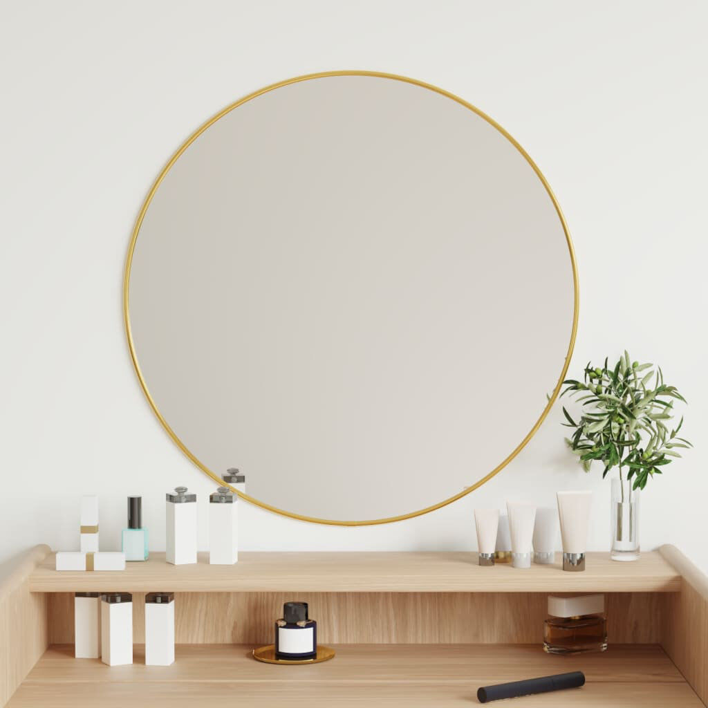 Fairmont Park Jenkintown Plastic Round Wall Mirror Gold 60cm x 60cm