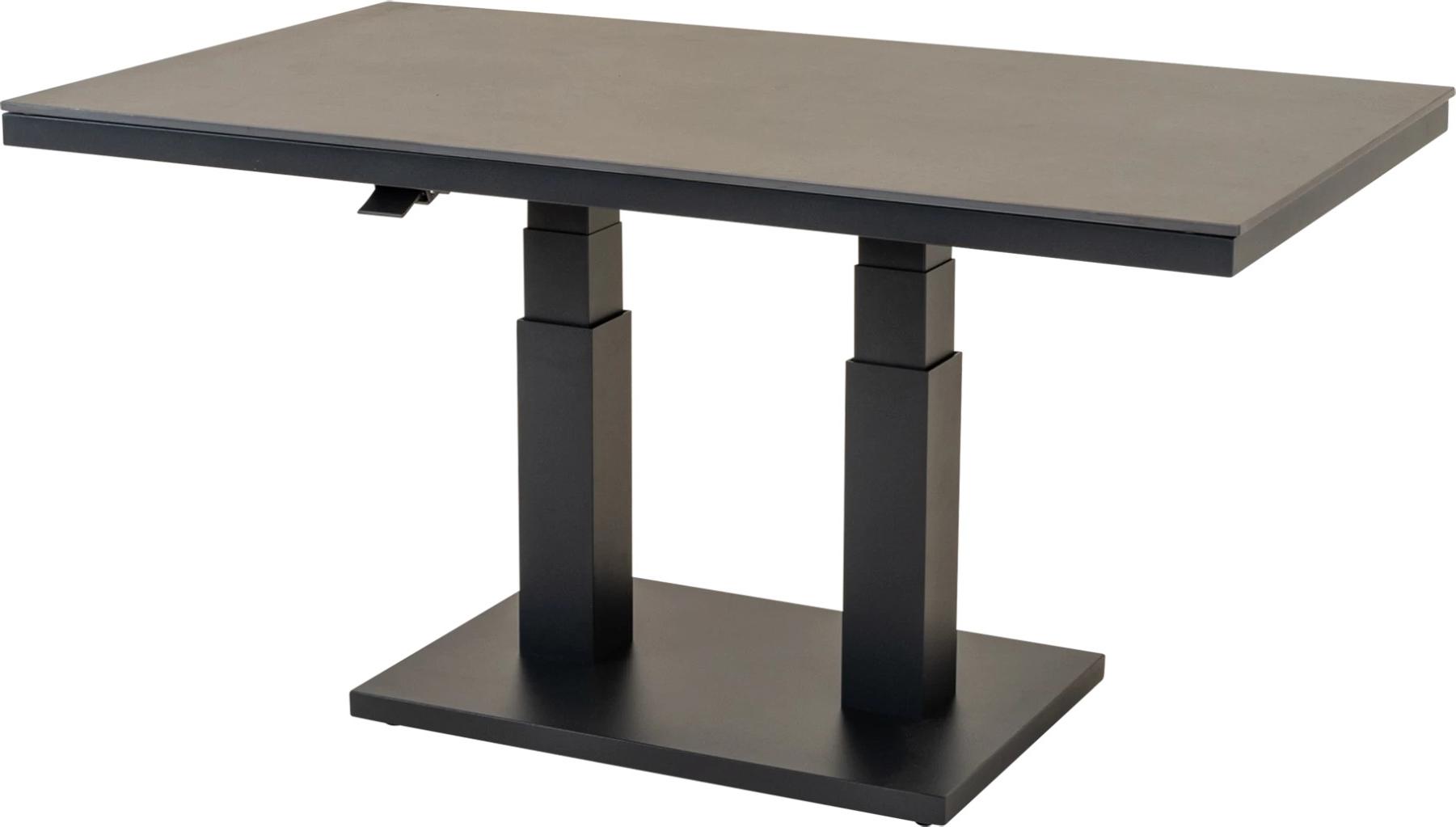 Loungetisch - Verstellbar - 140x80x49/72 cm - Gesinterter Stein