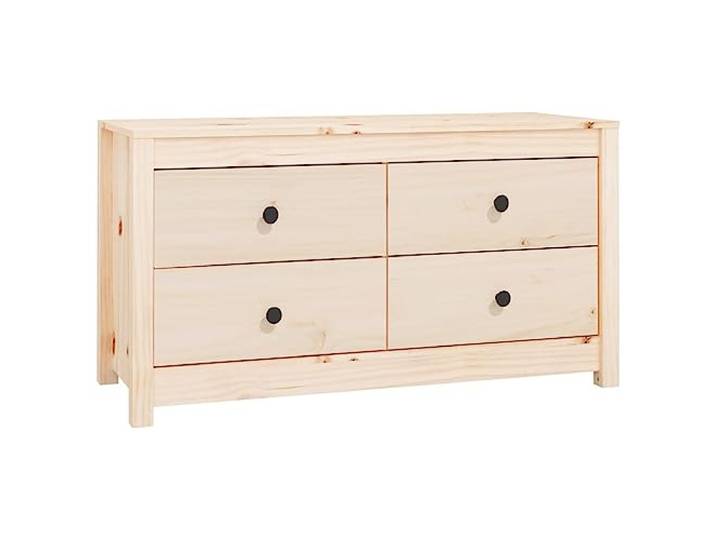 vidaXL Beistellschrank 100x40x54 cm Massivholz Kiefer