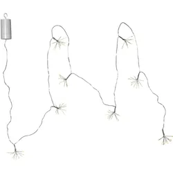 MARELIDA LED Lichterkette Blume 96 Tautropfen LED 8 Blüten Batterie L: 2,1m Timer Außen