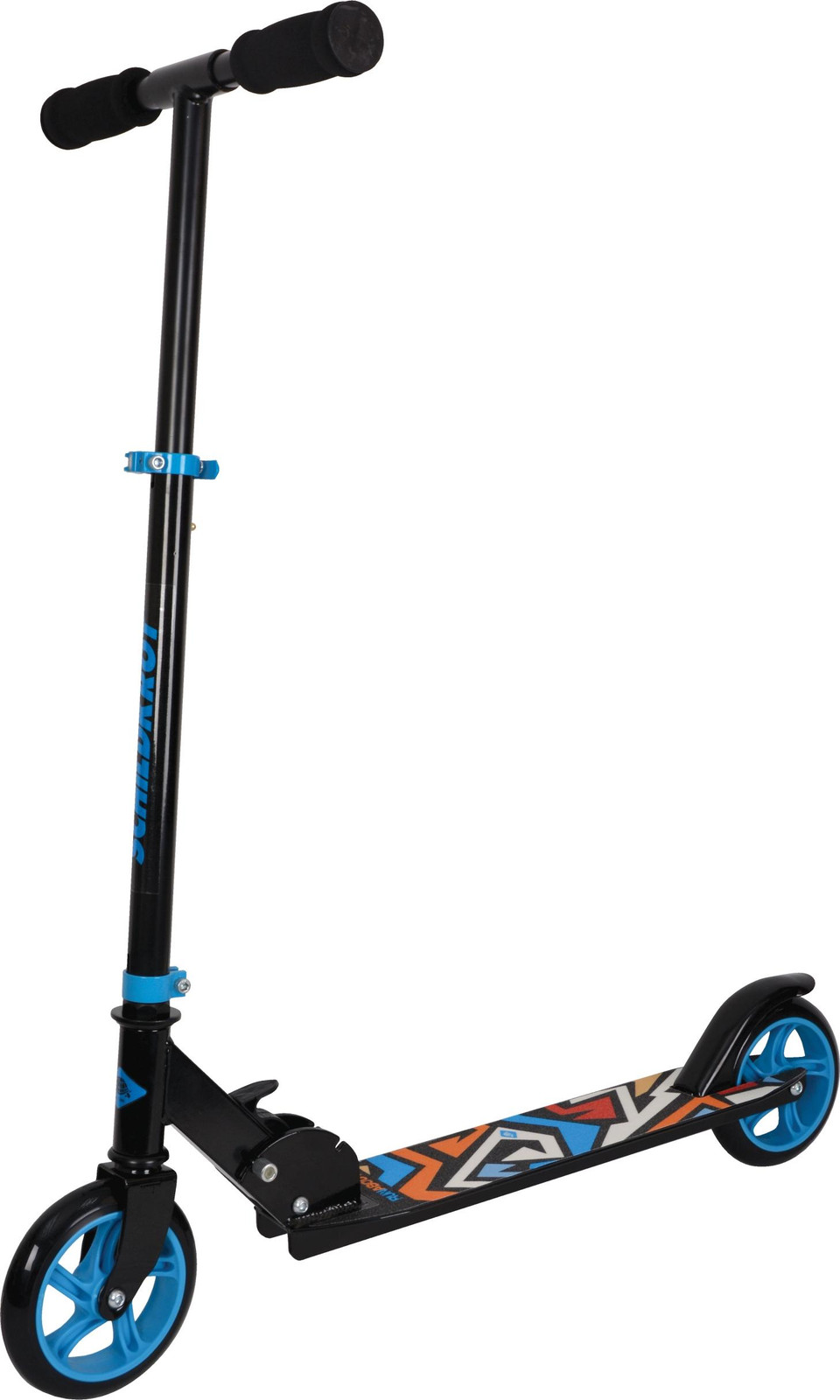 Schildkröt City Scooter RunAbout voor kinderen vanaf 6 jaar, blauw, inklapbaar aluminium