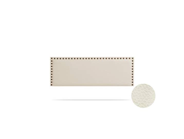 Kopfteil gepolstert Modena Kunstleder 160x55x8 cm - Eierschale - Moonia, Birkefarben, Holz, 160x8x55 cm, Bett-Kopfteile