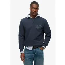 Superdry für Herren. M2014090A Sportliches blaues Trikot (S), Lässig, Baumwolle