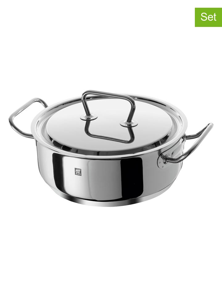 Zwilling 2tlg. Set: Edelstahl-Kochtopf ''Twin'' - 4,5 l - onesize