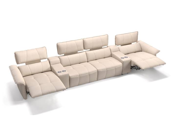 Leder 4-Sitzer Sofa ADRIA Couchgarnitur