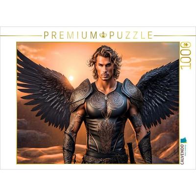 CALVENDO Puzzle Engel Chamuel - Kämpfer gegen das Böse | 1000 Teile Lege-Größe 64x48cm Foto-Puzzle für glückliche Stunden