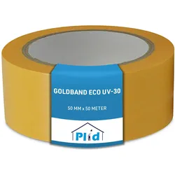 Plid, Klebeband, Goldband Malerkrepp Wasserabweisend- Malerklebeband Nassfest, 10 Rollen (50 mm)