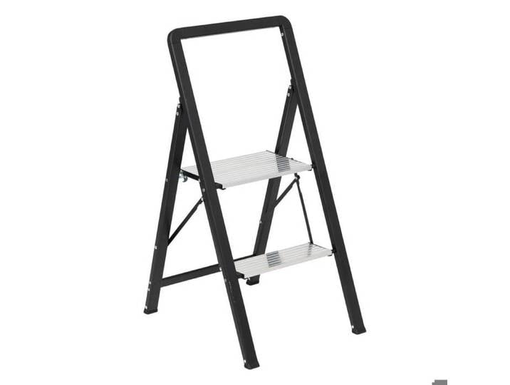 Marchepied en aluminium gris 2 marches H83cm - 5five