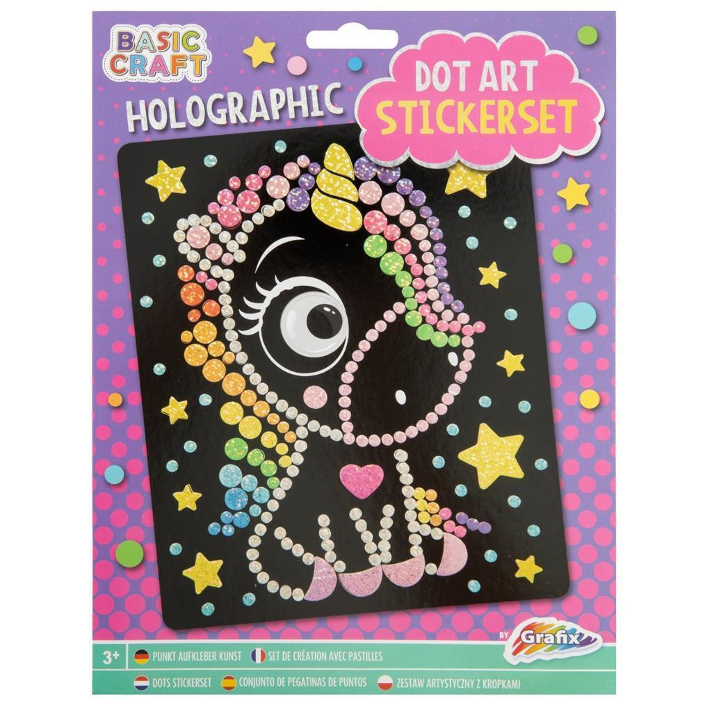Craft Creative Mozaïekafbeelding Eenhoorn Holografisch 22 x 18 cm