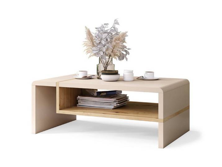 designimpex Couchtisch Design Wohnzimmertisch Folk 01 Tisch mit Ablagefläche