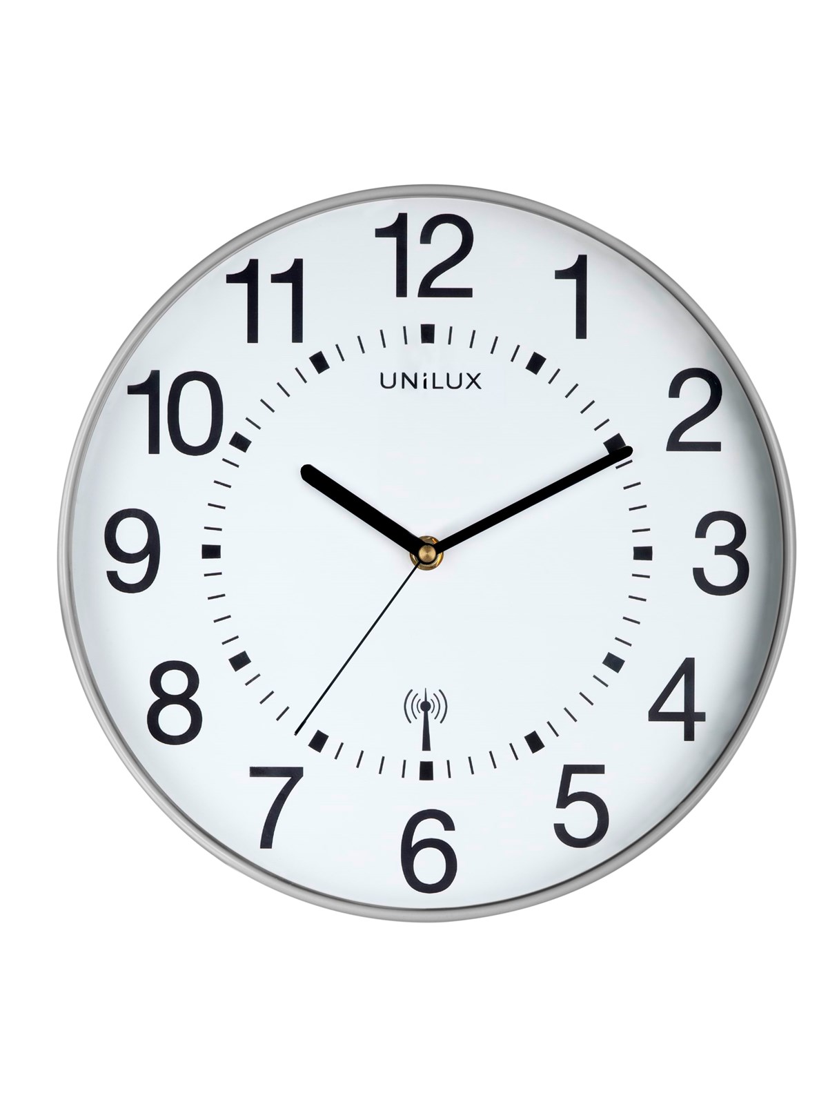 Unilux Wave Clock Metal grey