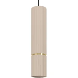 EGLO, Pendelleuchte, LEDPendelleuchte Caminia sandfarben 3flg 15W 3000K (GU10, 1035 lm)