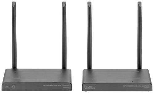 Digitus DS-55328 HDMI-Funkübertragung (Set) 150m 3840 x 2160 Pixel 4fach Multi Viewer, Digital Whiteboard-Funktion