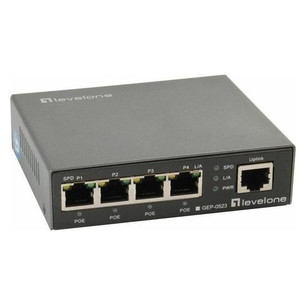 LevelOne Switch 5x GE GEP-0523 4xPoE (5 Ports) (GEP-0523)