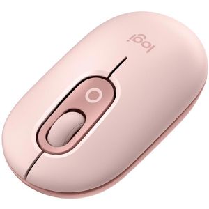 Logitech Maus Pop Mouse, Wireless Mouse, 4 Tasten, 4000 dpi, kabellos, rosa