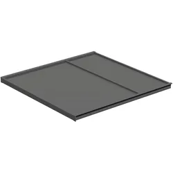 Ninka Deckelplatte KB 500 mm Korpusseitenstärke 16 mm, Abfalleimer, Grau