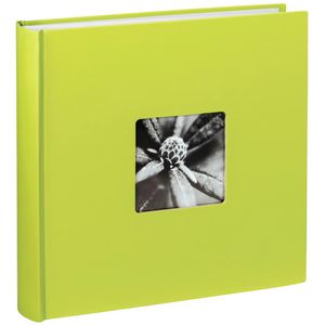 Hama Fotoalbum Fine Art 2128, Jumboalbum, 30 x 30cm, 100 weiße Seiten für 400 Fotos, kiwi