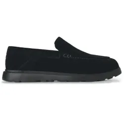 UGG für Herren. 1180472 Schwarze Shep Mokassins aus Leder (41), Wohnung, Wildleder, Keine, Lässig