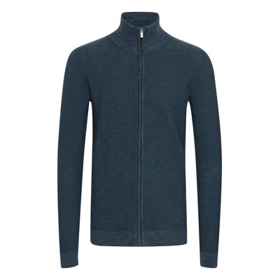 Strickjacke INDICODE "Strickjacke IDJadan", Herren, Gr. XL, blau (navy), Obermaterial: 90% Baumwolle CO. 10% Polyamid PA., Strickjacken Strickjacke