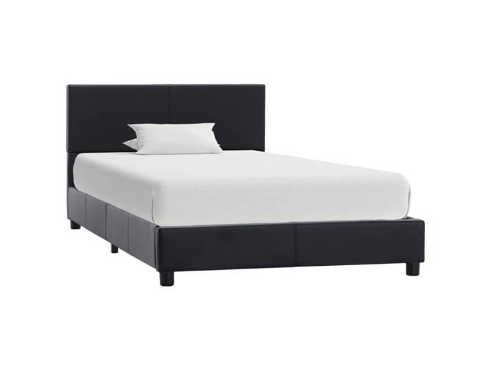 UNIQUE* BEST Lit adulte-enfant 90x200cm - Structure de lit Noir Similicuir 90x200 cm(1019)