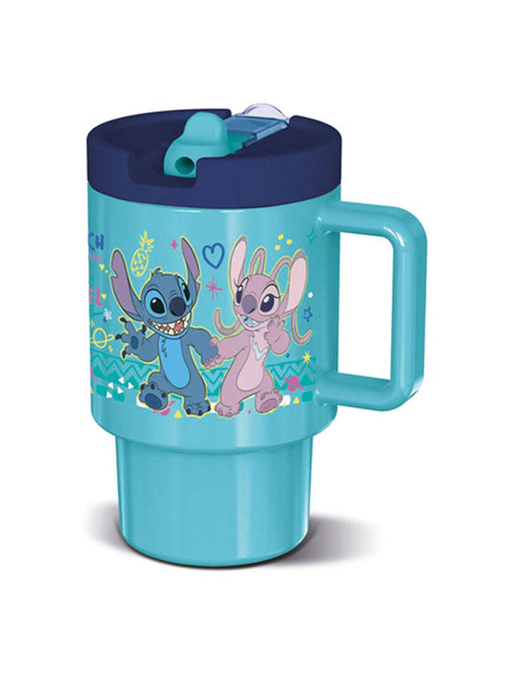 Becher "Stitch" in Hellblau - 530 ml - onesize