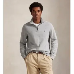 Polo Ralph Lauren für Herren. 710P07411003 Jersey Estate-Ripp mit kurzem Reißverschluss (XL), Lässig, Grau, Baumwolle, Langarm