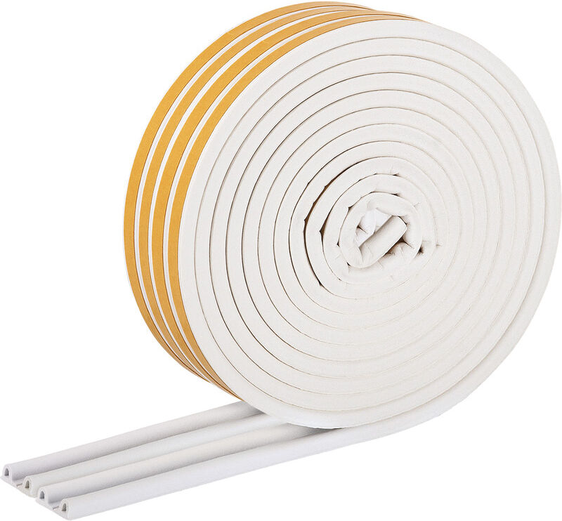 Fix-o-moll tochtband zelfklevend P 9x5,5mm 18m wit