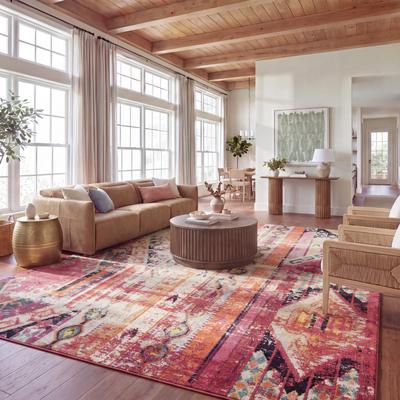 SAFAVIEH Monaco Lumturije Distressed Boho Rug