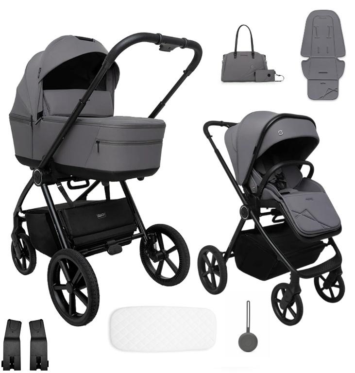 Multifunktioneller Kinderwagen 2in1 Muuvo One, Farbe Grau