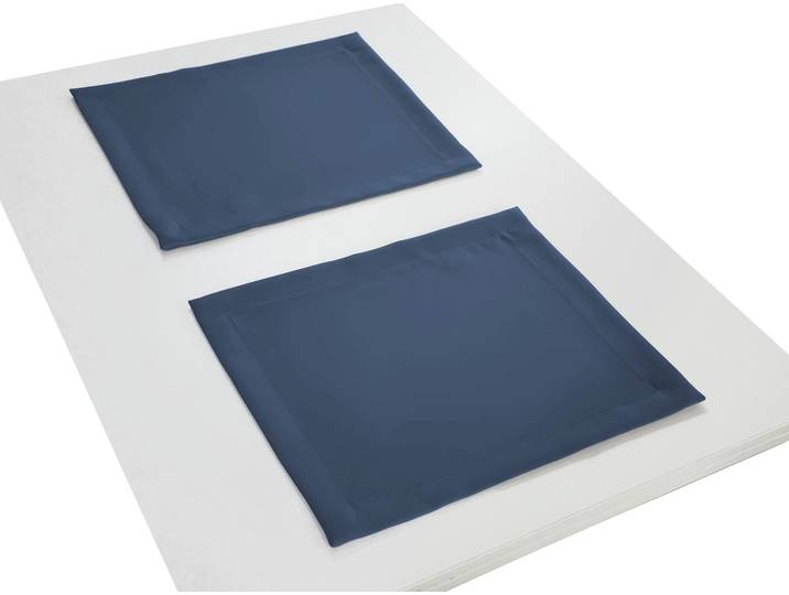 Platzset WIRTH Umea Gr. 1, blau (dunkelblau), B:40cm L:35cm, Obermaterial: 100% Polyester, Platzsets, Platzset