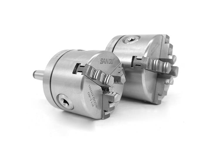 Mandrin à 3 mâchoires 125mm avec adaptateur de mandrin Mt2 Mandrin à cône Morse Gludge Fix Type Mandrin à tour MT2-125 pour mandrin à tour K11-125