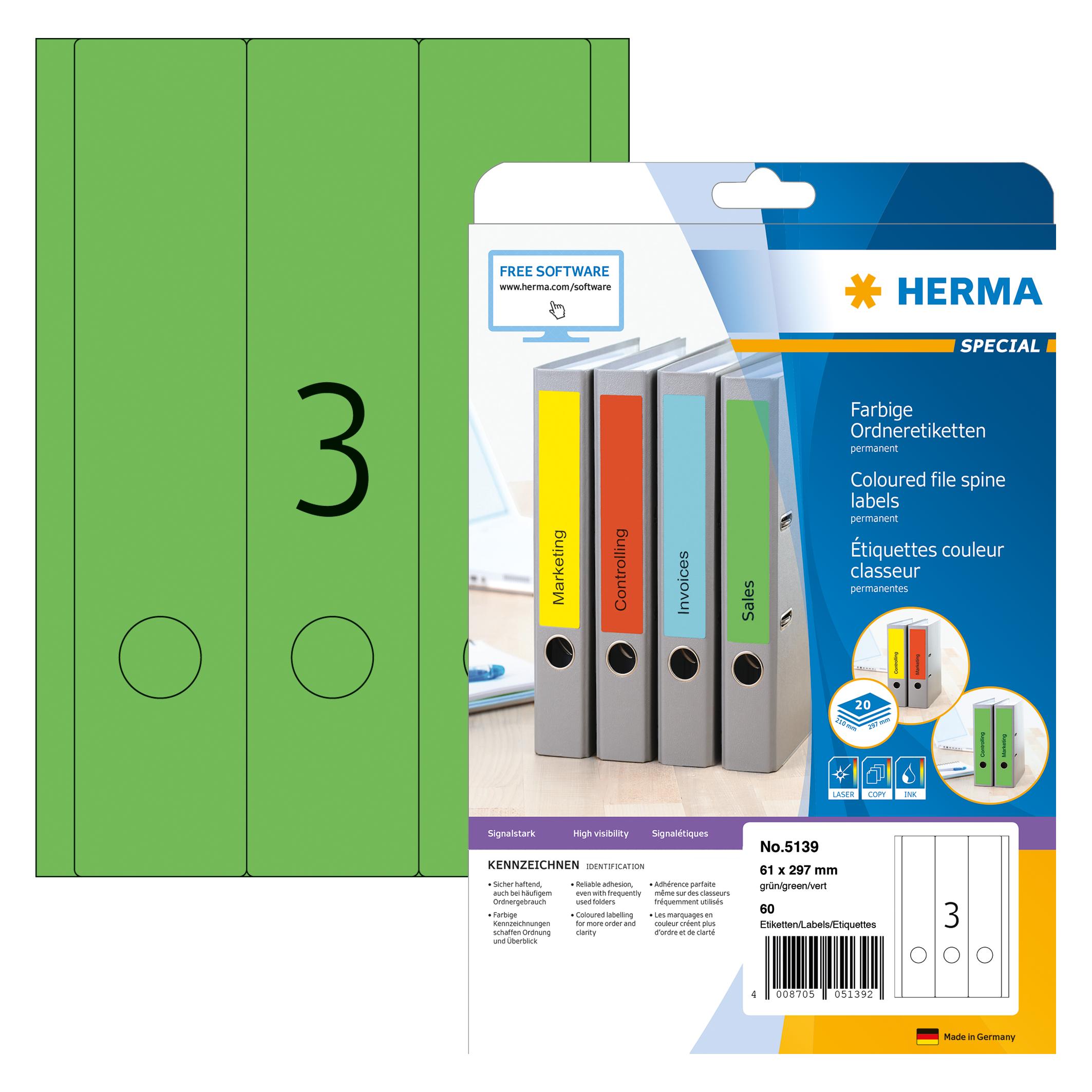 Herma Ordneretiketten A4 (5139)