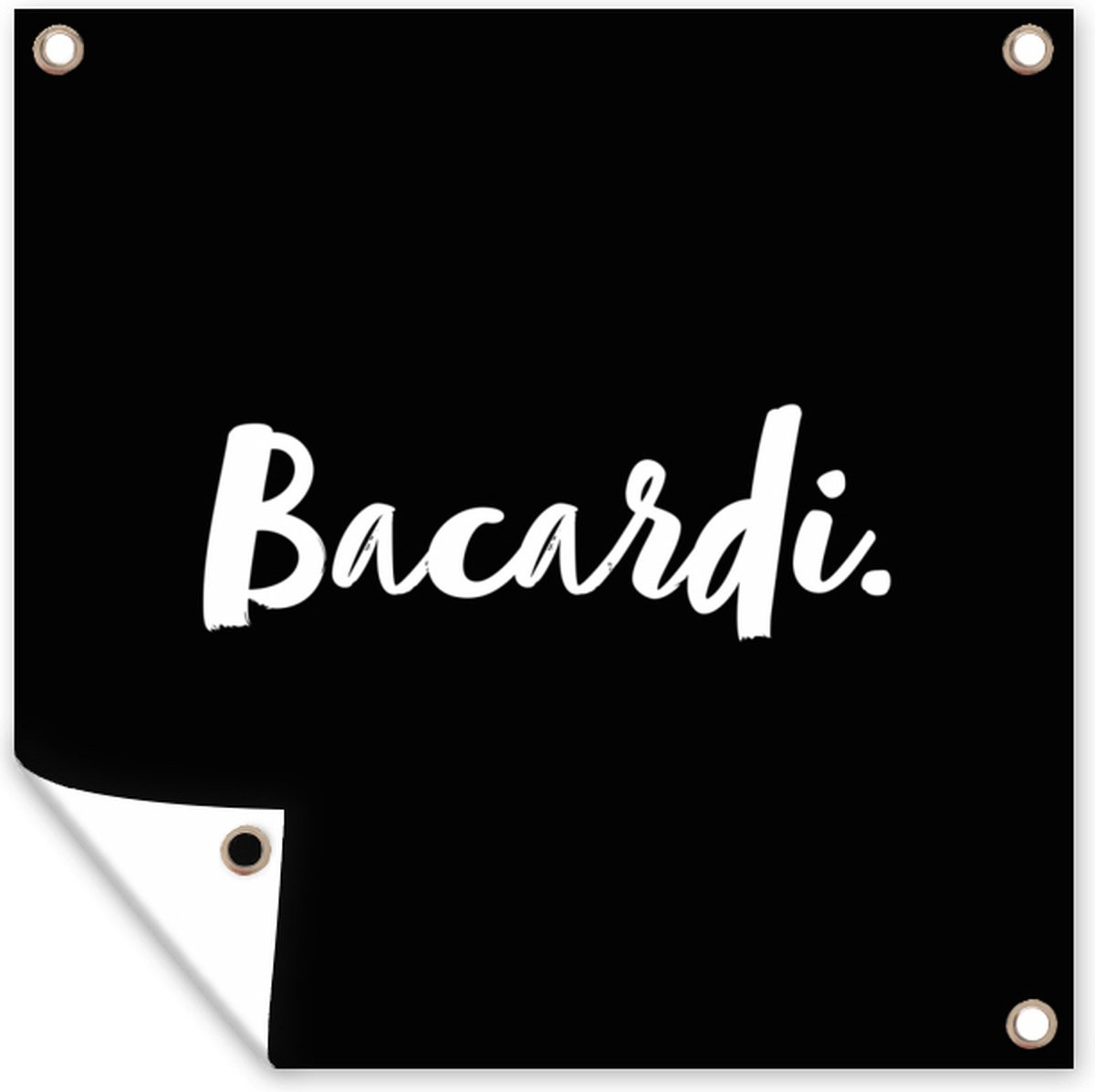 Bacardi Tuinposter Cocktail Decoratie - Breedte: 200 cm, Hoogte: 200 cm