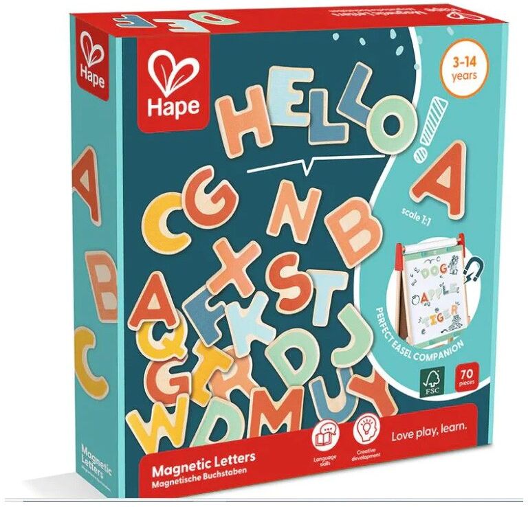 Alphabet magnétique 70 pcs - Hape