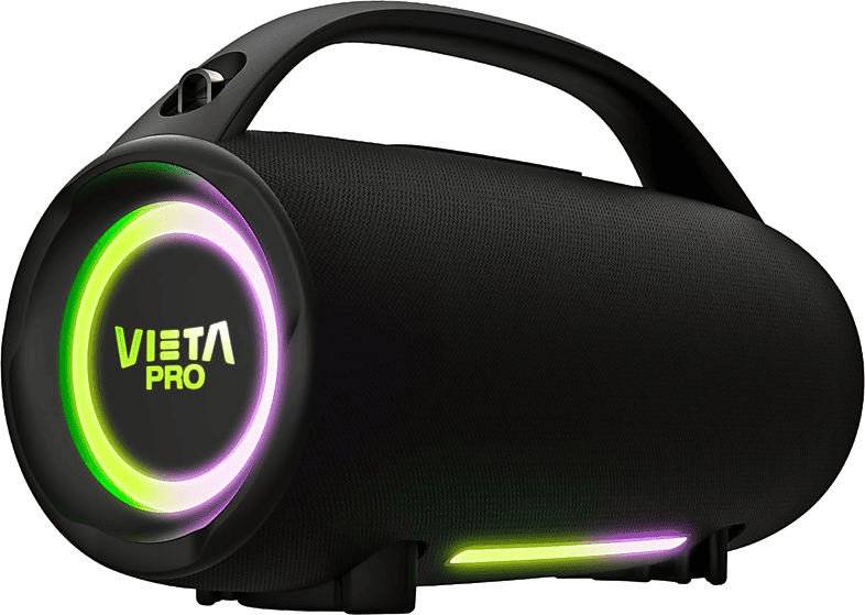 Altavoz inalámbrico - Vieta Pro Mini Thunder 2, 100 W, Bluetooth, 15h Autonomía, IPX6, Negro