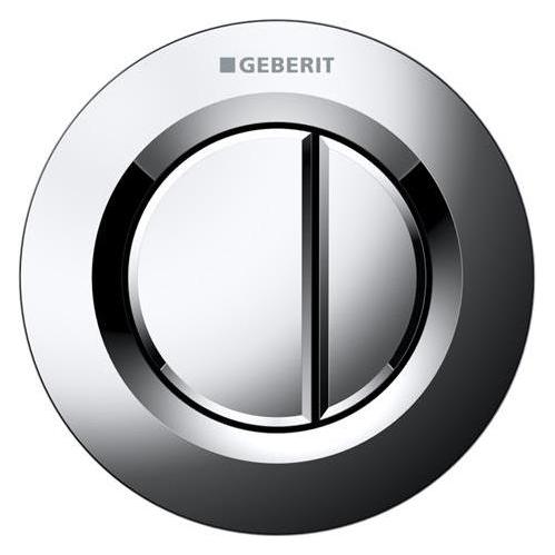 Geberit Fernbetätigung Typ 01 pneumatisch 2-Mengen-Spülung Betätigung bündig chrom glanz 116.042.21. (116.042.21.1)