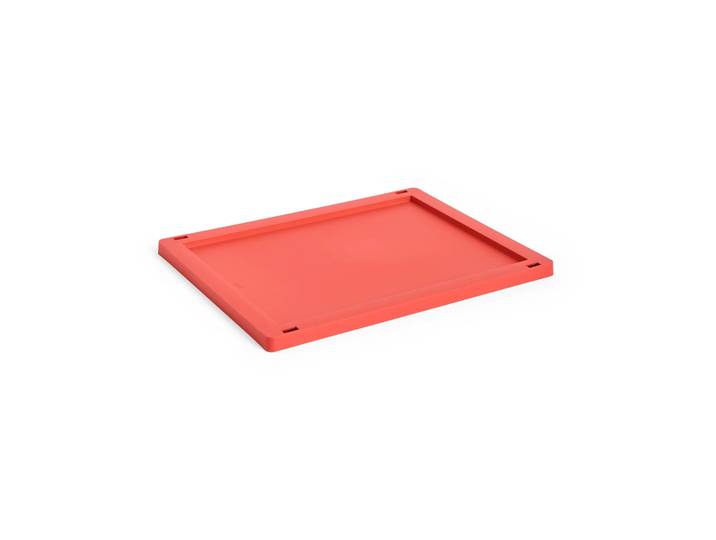 HAY Colour Crate lock plastic medium Red