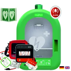 myPAD-M mit LCD-Farbbildschirm, PVC-Wandkasten & Winkelschild, DE/EN