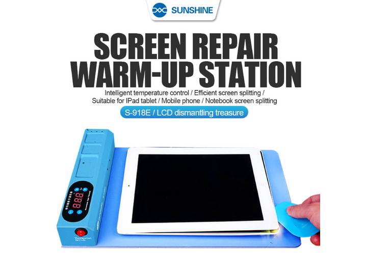 Sunshine S-918E séparateur d'écran LCD coussin de séparation de scène chauffante pour téléphone IPad réparation tampon de séparation LCD démontage trésor