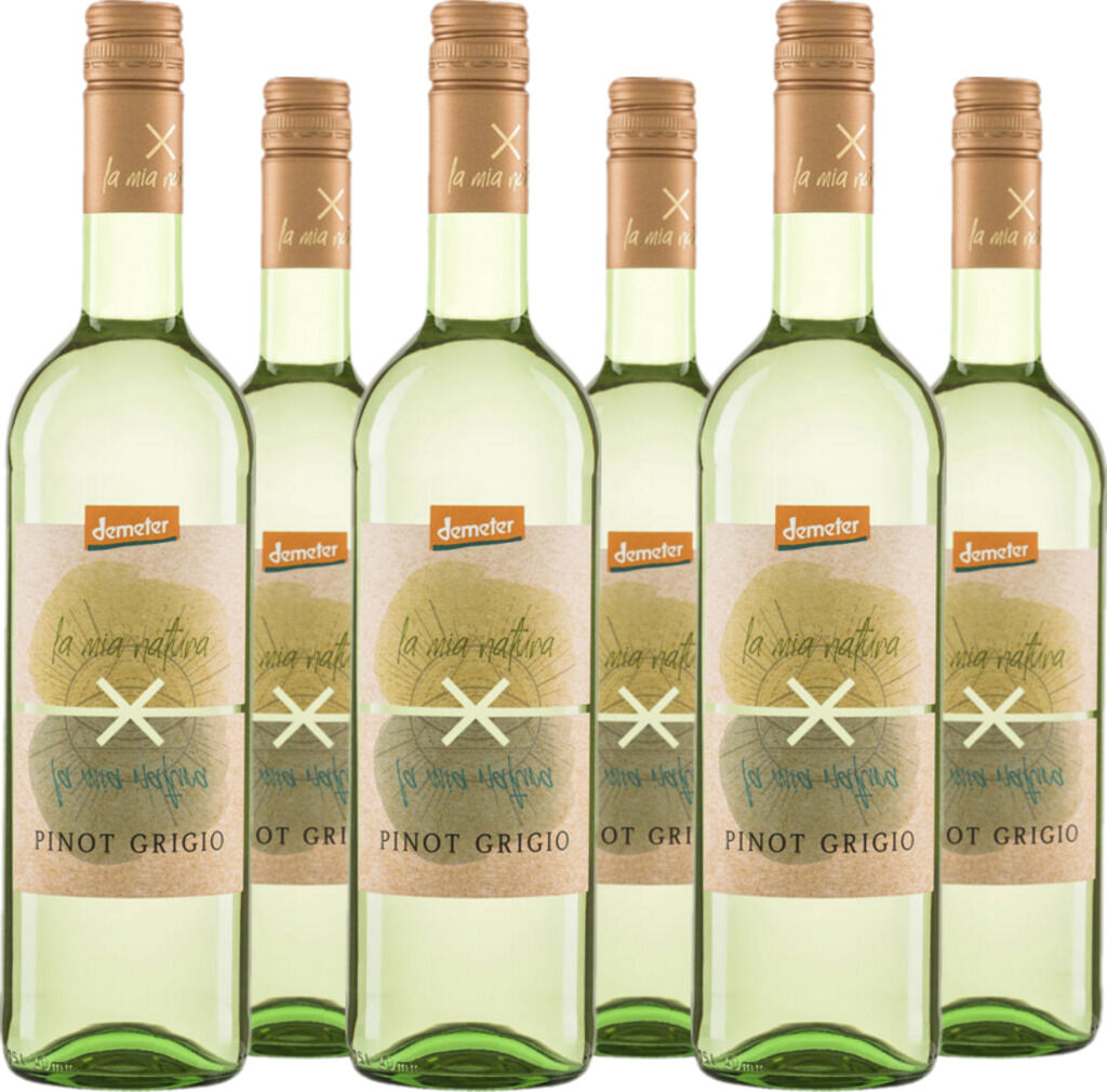 6er Vorteilspaket X La Mia Natura Pinot Grigio Demeter 2024 k.A.