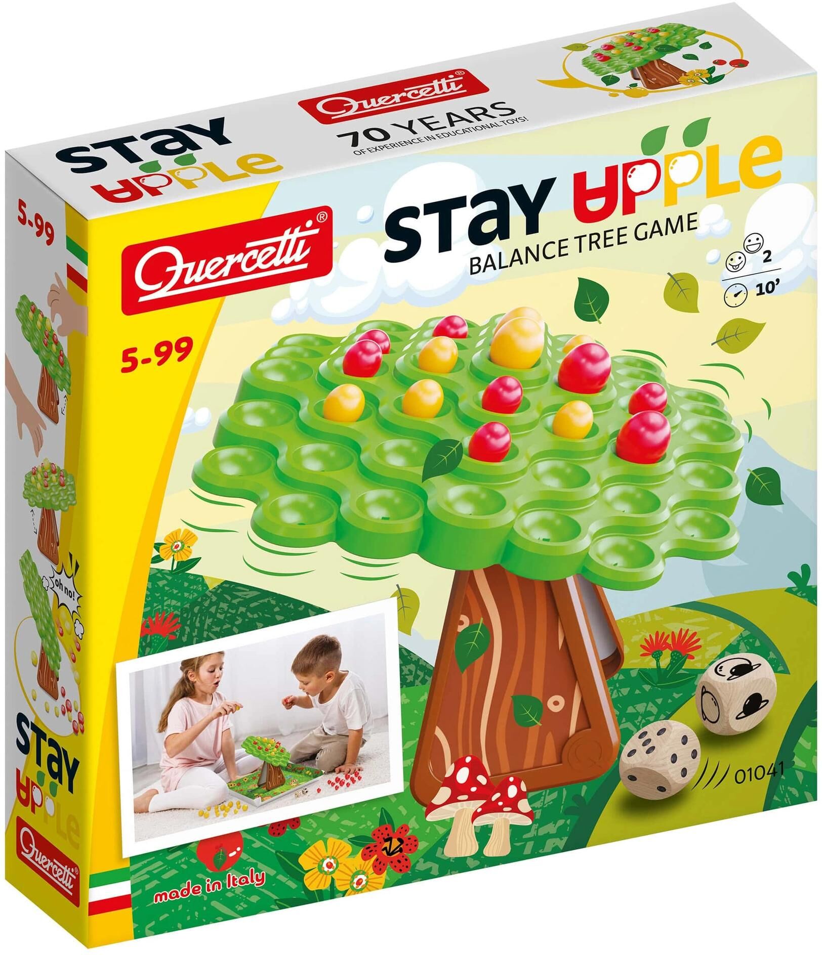 Steckspielzeug QUERCETTI "Stay Apple", Baby, bunt (mehrfarbig), Kunststoff, Steckspielzeug Steckspielzeug mehrfarbig Einheitsgröße