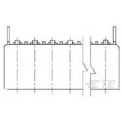 TE Connectivity FFC/FPC-Anschluss FFC Polzahl Gesamt 11 Rastermaß: 2.54 mm 6-487508-0 1 St. Tray