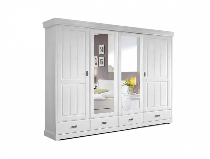 ROMAN Kleiderschrank / Drehtürenschrank, Material