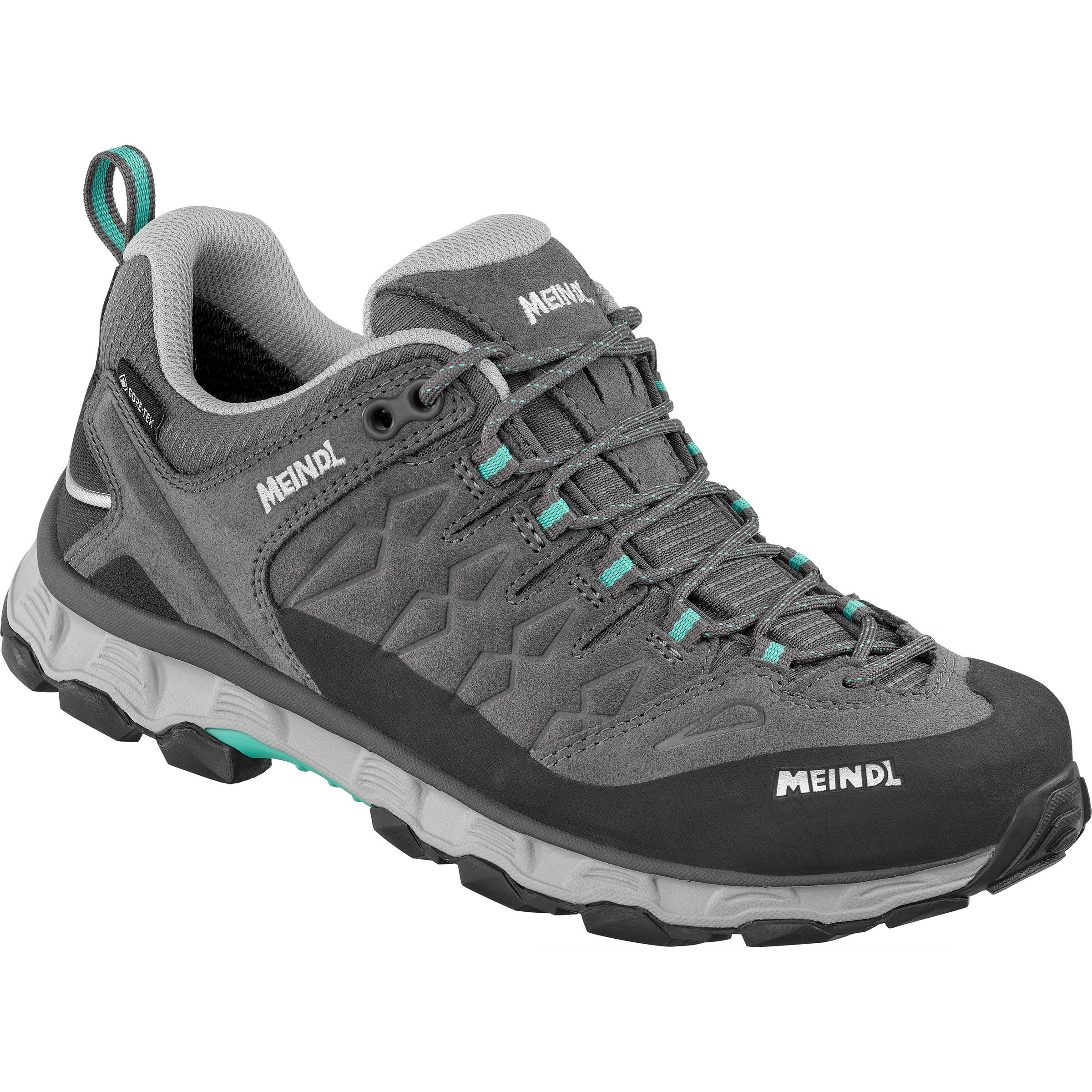 Meindl Lite Trail GTX Damen Zustiegsschuhe grau Größe 38 Trekking Wasserdicht