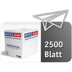 OFFICE Partner Premium Kopierpapier, weiß - DIN A4 80g/m2 - 2.500 Blatt