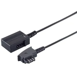TAE Telefon-Verlängerung TAE N-Stecker > TAE N-Kupplung schwarz 3,0m